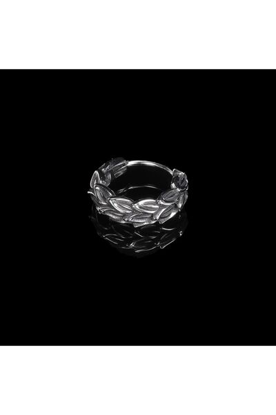 northstarshop Modern Leaf Design Sport Style Hoop Snap 316l Biker Steel Earring (single)