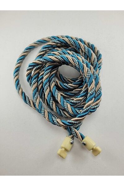 Halis Ticaret Kruvaze Perde Tül Fon Toplama Aparatı Halat Kordon Braçol 300cm Vidalı 1 Adet 3metrekordon