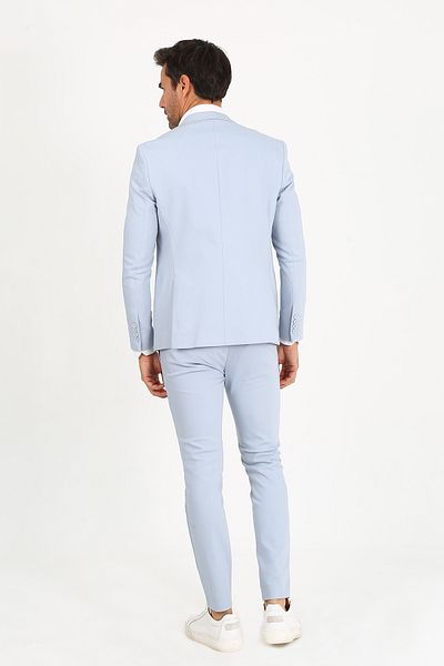 ACTUAL Blue Gray Men's Suit - 26prd-21
