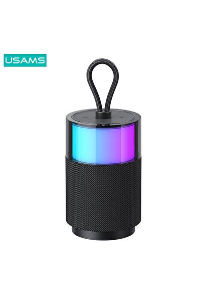 Usams Şarjlı Taşınabilir RGB Renkli BT5.3 USB/AUX/SD 360 Derece Stereo Blueto...