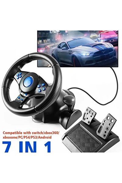 VOOKA Gamer Direksiyon Seti Pratik 180° Döndürme Rahat Kavram Direksiyon Seti Üniversal 7in1