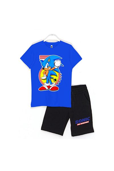Built By Crazy Sonic Finger Kids Shorts and Top Set