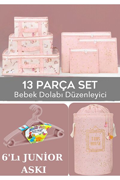 PONÇİK BEBEK 13 Parça Bebek Odası Düzenleyici Set, Bebek Organizer,Bebek Kıya...