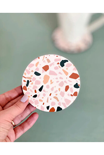 Bikutumutluluk Round Patterned Terrazzo Cup Waste