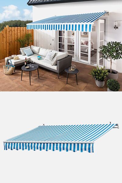 Magnotto Balkon Teras Tente Çadır Gölgelik Teleskopik Açılır Kapanır Tente Ba...