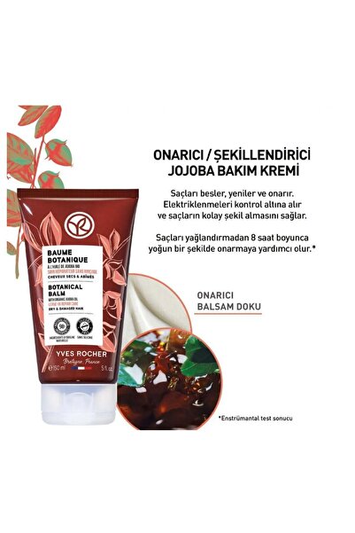 Yves Rocher Bakım Kremi Onarıcı Şekillendirici Prebiyotik, Organik Jojoba Yağı Omega 6&9 ve Agav 150 ml