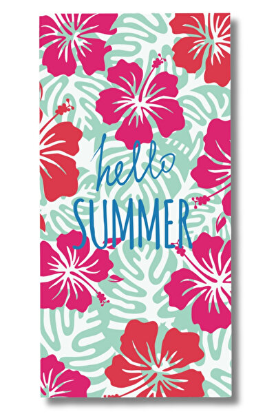 NAP Yetişkin Unisex 70x140cm 2024 Yaz Desenli Plaj Havlusu - Deniz Havlusu - ...