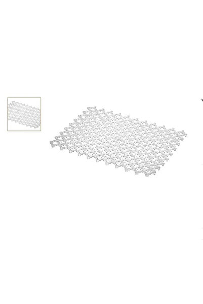 B.A.Y.NUVOLA 16 Adet Kırılmaz Plastik Yer Karosu Islak Zemin Koruma Yer Izgar...