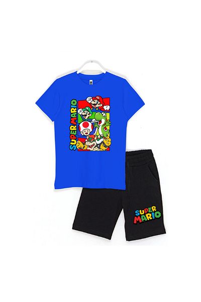 Built By Crazy Set pantaloni scurți pentru copii Super Mario