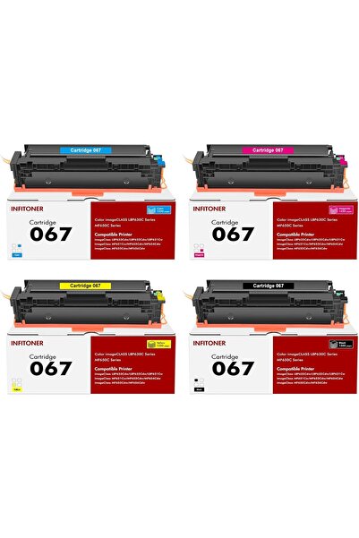 Canon CRG-067 Muadil 4LÜ SET -LBP631/MF651CDW/MF655CDW/MF657CDW