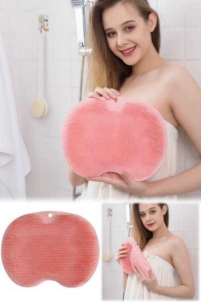 Utelips Foot Massage Pad Shower Back Washer Brush Suction Cup Non-Slip Mat Fo...