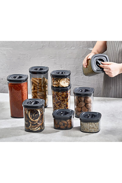 Eva Mia 6x Smoked Locko Vacuumed 2LT and Food Storage Container - Leak Proof