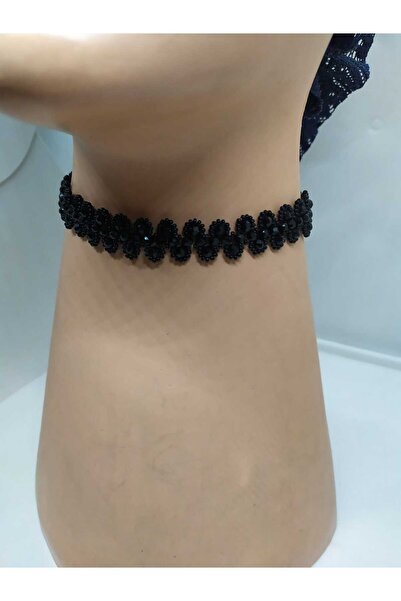 Sam Gerdan&Tasma Kolye (Choker) / El İşi Kristal Boncuk Örme /