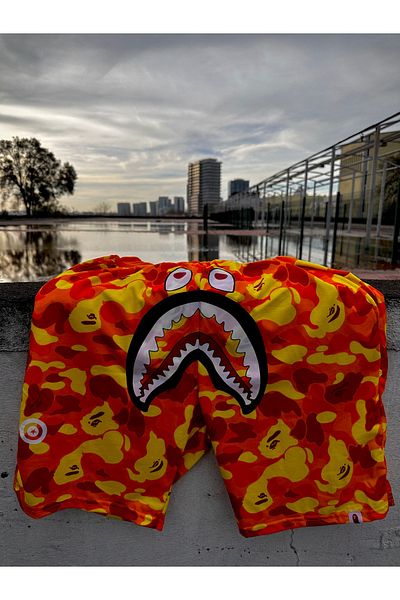 Leox Wear Bape Printed Casual Unisex Shorts