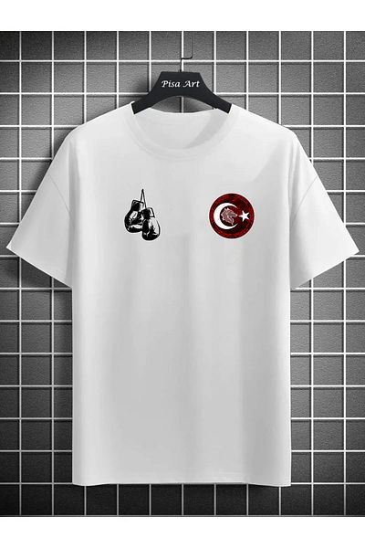 Pisa Art Εθνική Ομάδα Τουρκίας - Unisex Oversize T-Shirt με σχέδιο Eldiven και Bozkurt