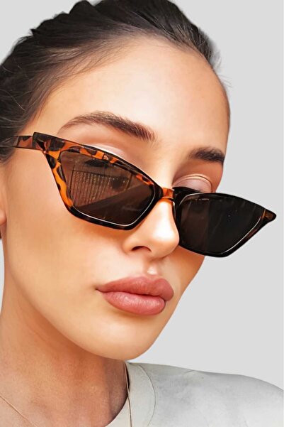 Trenderrs نظارة شمسية نسائية من روزا كات آي ونمط الفهد