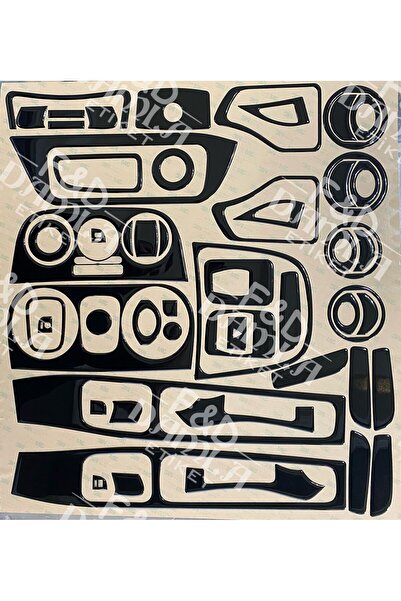 FD Damla Etiket Fiat Fiorino Konsol, Trim, Göğüs, Torpido Maun Kaplama Full S...