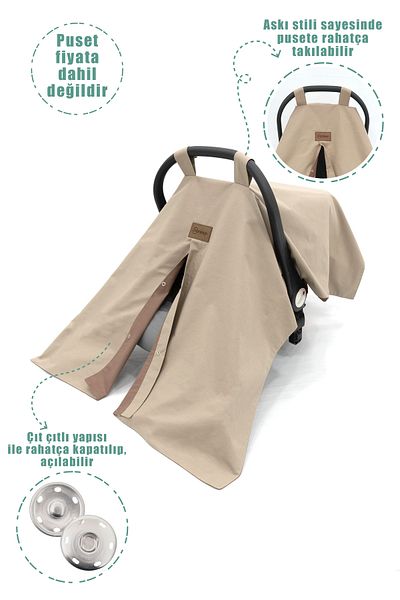 mordesign Orthopedic Baby Stroller - Advantageous Set of 2, Hanger Style, Morremix Series, Cappuccino