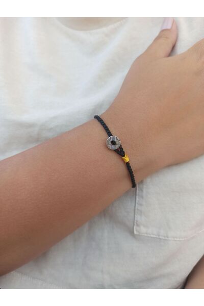 TREND Black Unisex Knitted String Bracelet - Gift and Summer Bracelet
