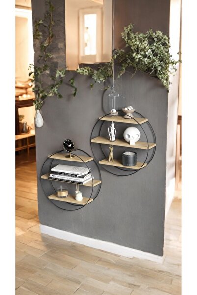 fullreyon İki Adet Dekoratif Duvar Rafı, Obje, Aksesuar, Oje Rafı, Baharat Ra...