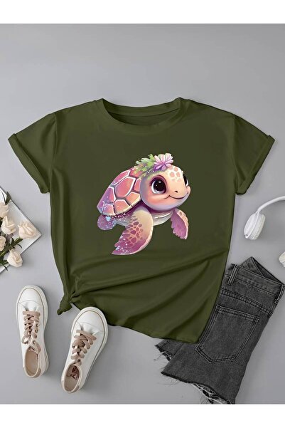 GALASHOP Turtle Pattern Large Size T-Shirt
