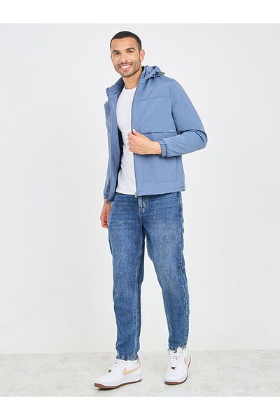 Fort Collins By Styli Panelled Lightweight Hooded Jacket with Zip Closure