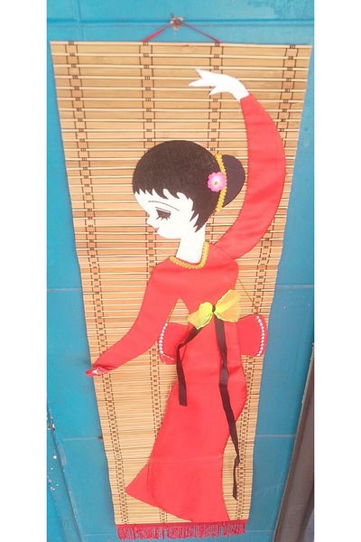 ABAKSESUAR Bamboo Geisha - Wall Decoration