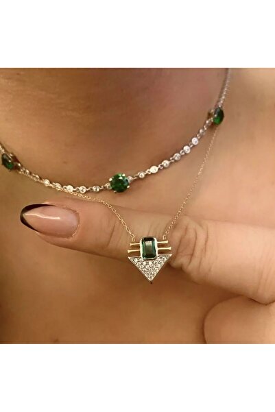 Mcgsteel قلادة الزمرد خمر