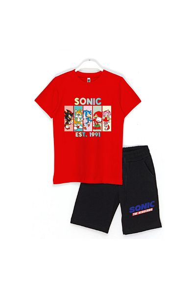 Built By Crazy Sonic Group Co - 1991 Establishment Kids Shorts Set