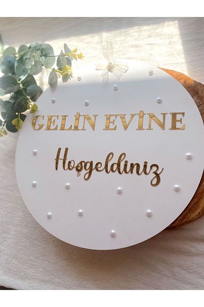 pati Gold Plexi Hooded Welcome to the Bride's Home Ornament
