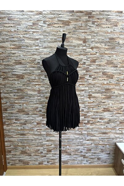 MİR فستان الشاطئ النسائي من Macrame - فستان مهرجان محبوك وصوفية