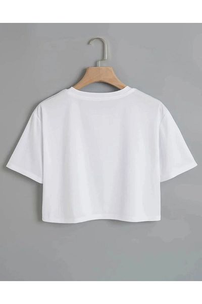 Machetta Tricou Crop Oversize pentru copii cu imprimeu Cat