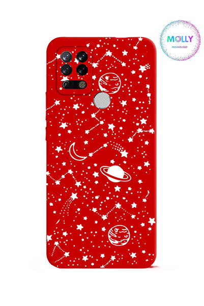 Molly حافظة سيليكون بنمط الكوكب الأحمر لهاتف Tecno POVA LD7