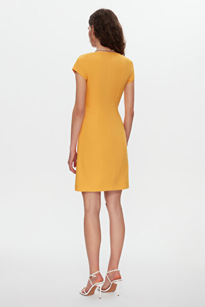 SHNWOMAN DÜĞME DETAYLI PAMUKLU ELBİSE