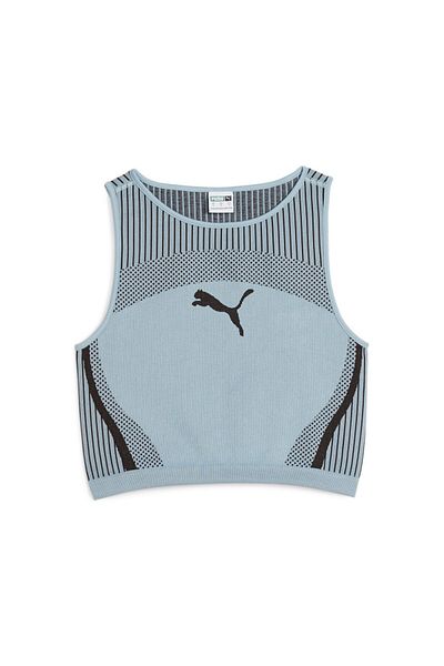 Puma Turquoise Dare To Crop Top - Surf Design