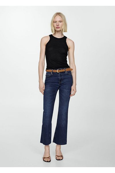 MANGO Woman Pantaloni Sienna Flare Crop Jean