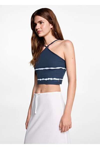 Mango Teen Batik Çizgili Bluz