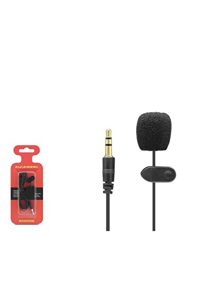 HADRON Hd556 Mikrofon Pc Yaka Aux 3.5mm 2 Boğumlu