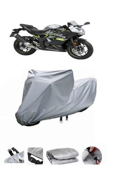 BODYGARD حقيبة خلفية من القماش الخشن للدراجة النارية Kawasaki Ninja 250SL غير...