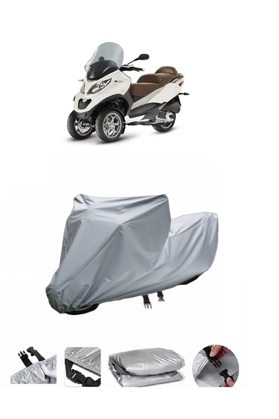 BODYGARD Piaggio MP3 400 - مشمع دراجة نارية سميك للغاية ومتوافق مع الحقيبة ال...