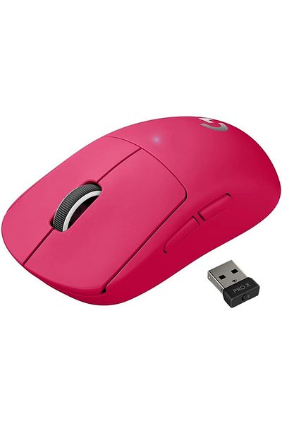 logitech G PRO SUPERLIGHT Wireless Gaming Mouse, , 25,600 DPI, 5 Programmable Buttons -Magenta