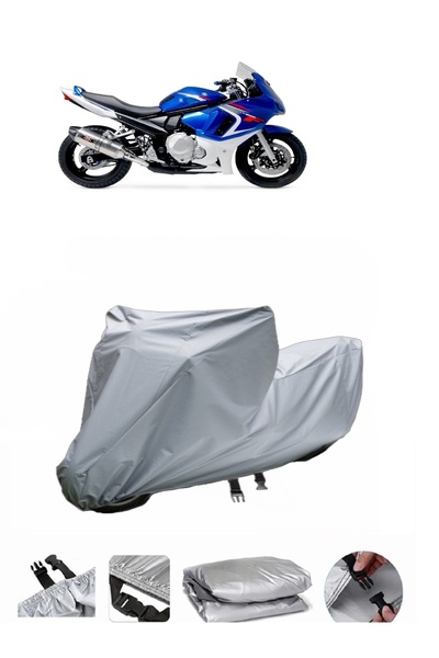 BODYGARD سوزوكي GSX 650 F - مشمع دراجة نارية متوافق مع الحقيبة الخلفية