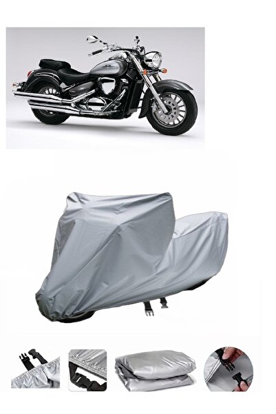 BODYGARD سوزوكي VL 800 دخيل - مشمع دراجة نارية مع حقيبة خلفية مناسبة