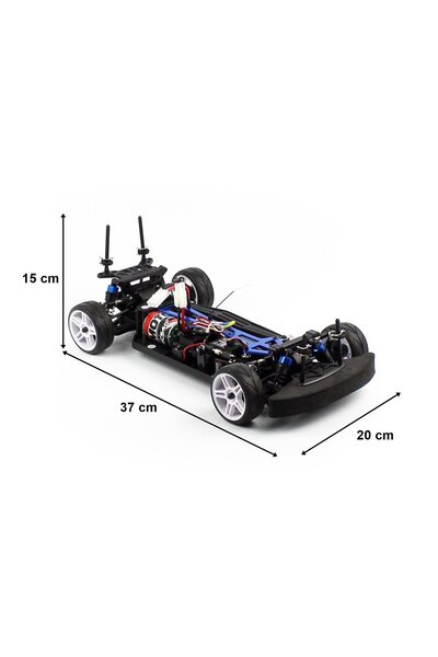 Himoto 5101 Nascada Kumandalı Fırçalı Motorlu On Road Rc Araba 1/10 Ölçek 4 Çeker