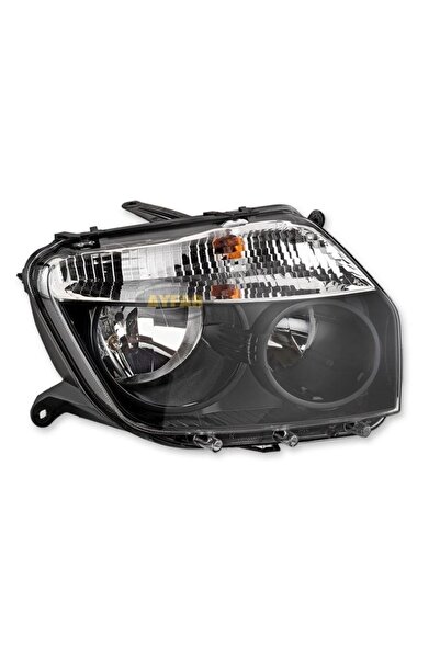 AYFAR DACİA DUSTER ÖN SAĞ FAR LAMBASI 2010-2013 ARASI SİYAH ÇERÇEVELİ 2606000...