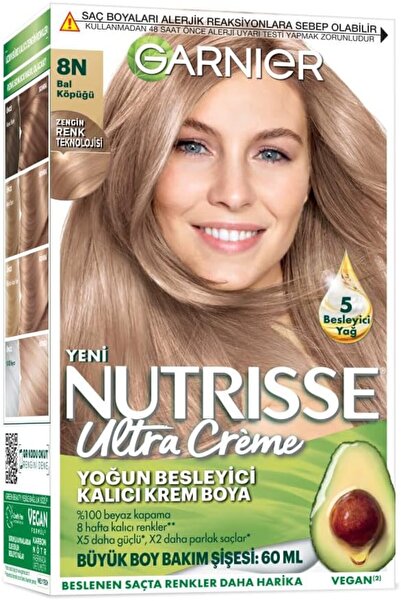 Store Nutrisse Yoğun Besleyici Kalıcı Krem Saç Boyası 8N Bal Köpüğü Yeni Mode...