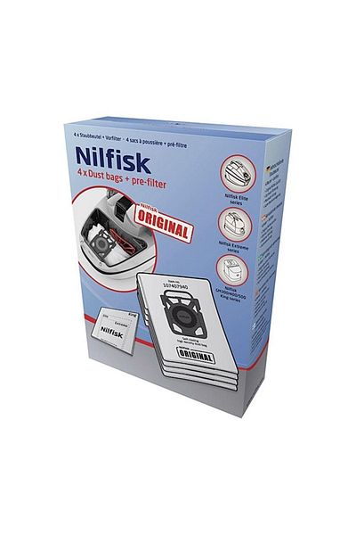 Nilfisk كيس غبار فائق - تصميم مريح وأنيق