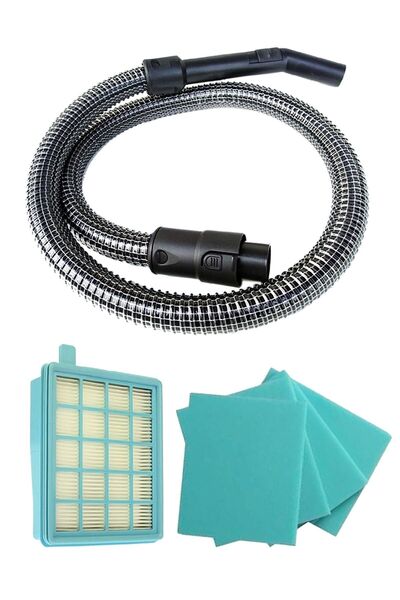 optream فيليبس FC 8477 - خرطوم سلك فولاذي متوافق مع 4 إسفنجات وفلتر هيبا