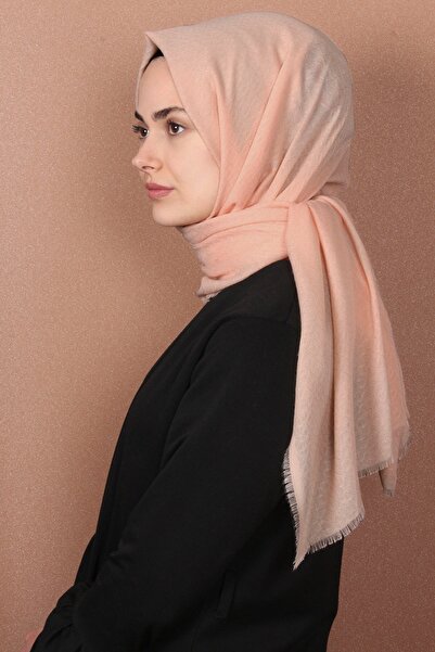 Eşarppark Monogram Pamuk Şal 143-13 Yavruağzı