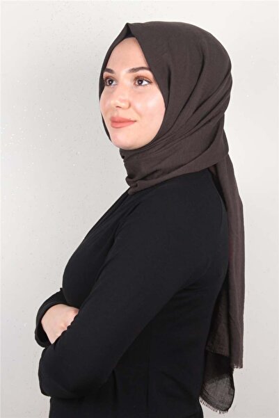 Eşarppark Kraşlı Pamuk Şal 2723-42 Acı Kahve